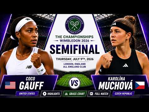 Coco Gauff Vs. Karolina Muchova | Semifinal | The Championships, Wimbledon |  Full Match Highlights