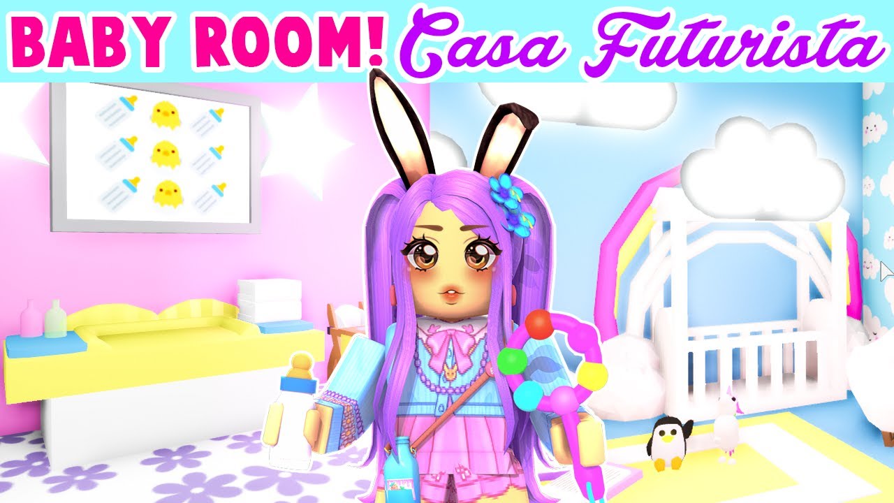 La Habitacion Del Bebe Casa Futurista Adopt Me Roblox Youtube - perfil imagenes de roblox kawaii