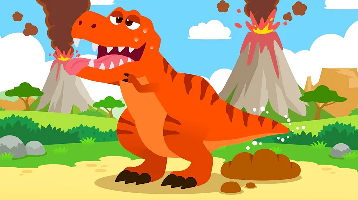 Dinosaurs Poo🦖💩| Funny song | Sing Along | Kid's Songs | Lotty Friends