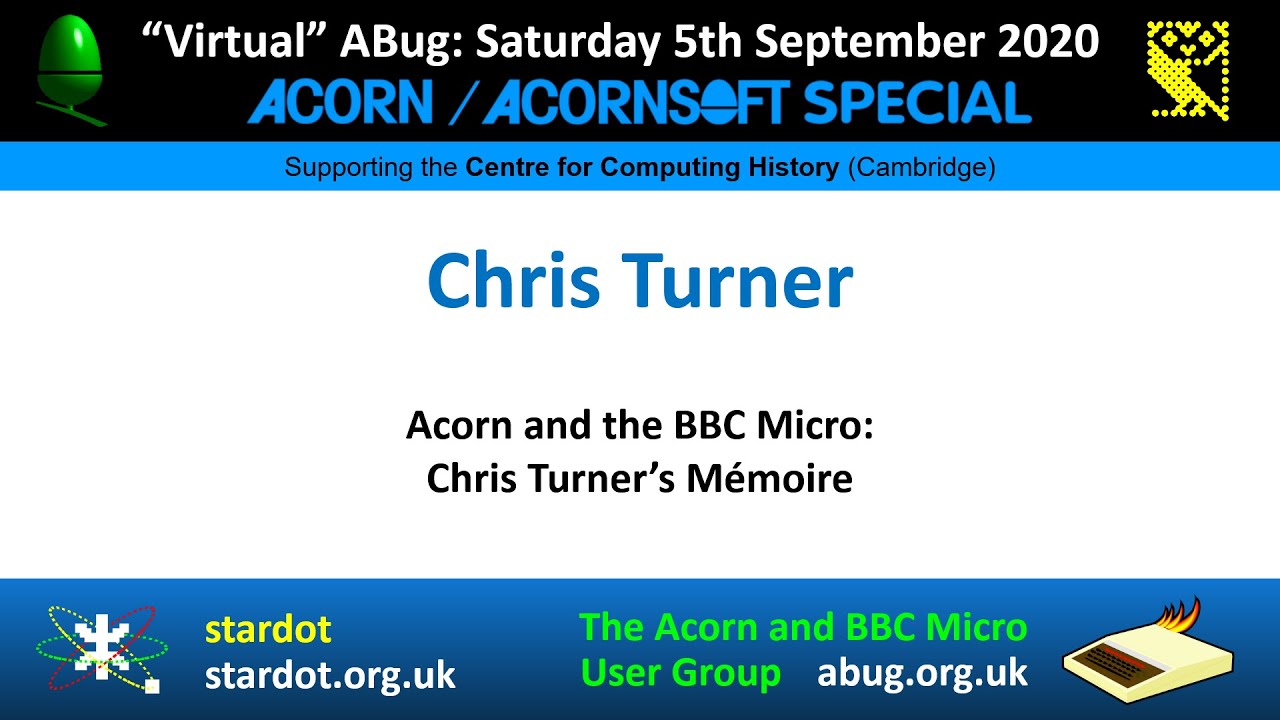 ABug 07: Acorn & The BBC Micro - Chris Turner’s Mémoire (Acorn System, Atom, Electron, Olivetti)