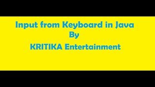 Take Input from Keyboard in Java | Java Input | BufferedReader | InputStreamReader