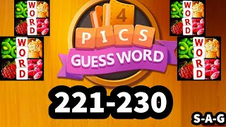 4 PICS GUESS WORD Puzzle Game level 221 222 223 224 225 226 227 228 229 230 screenshot 5