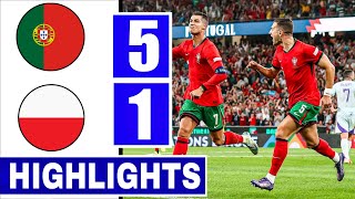 Portugal vs Poland 5-1 Highlights & All Goals 2024 🔥 Ronaldo Bicycle Kick Goal