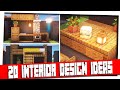 Minecraft - 20  Interior Decoration Ideas and Designs! [Inspiration & Tips]