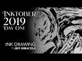 Inktober 2019 Day One - by Artist Jeff Miracola