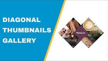 Diagonal thumbnails gallery | HTML & CSS | GridDev