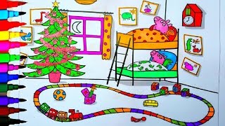 PEPPA PIG Coloring Book Pages Peppa's Bedroom Kids Fun Art Learning Videos Kids Balloons Toys PEPPA PIG Coloring Book Pages Peppa's Bedroom Kids Fun Art Learning Videos Kids Balloons Toys