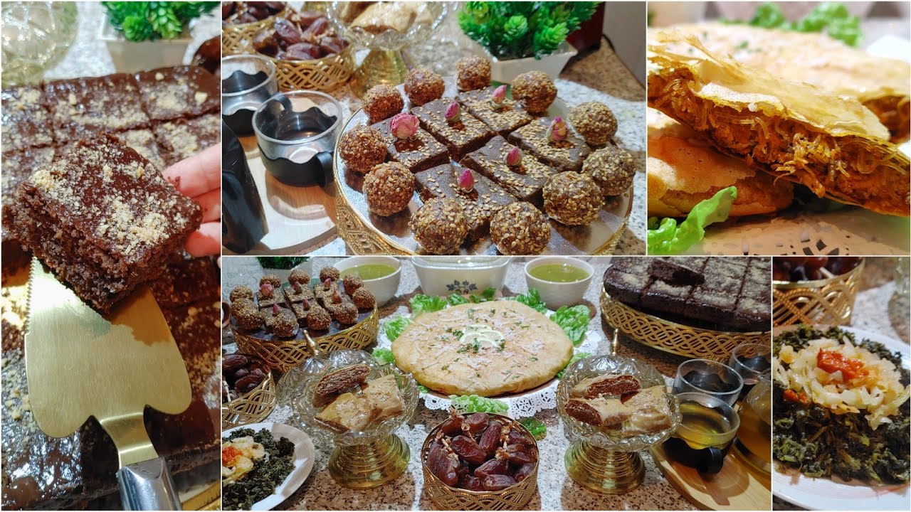 مائدة رمضان فطور وعشا/حريرة بلامطيشة كيك معلك خطير لاسكر لاحليب بسطيلة مالحة