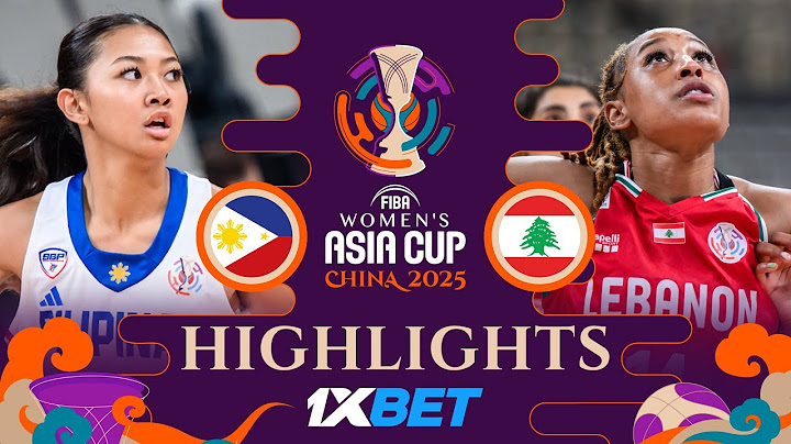 Philippines 🇵🇭 edge out Lebanon 🇱🇧 to guarantee second straight top-6 finish at #AsiaCupWomen!