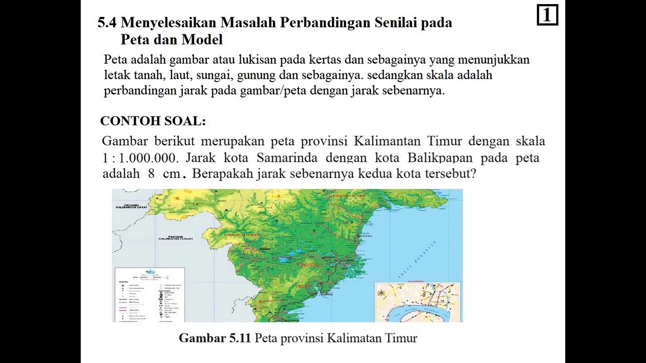 5 3 Perbandingan Senilai Pada Peta Dan Model Youtube