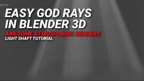 GOD RAYS / volumetric light shafts in Blender | No plugins! | #tutorial #b3d #blendertutorial