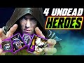 I made 4 undead heroes in this  wc3  grubby