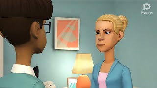 Samir Flips Off Jessica/Spanking (On Plotagon)