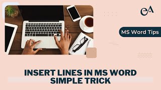 MS Word Tip | Easiest Way To Insert Lines by EA How To 481 views 1 year ago 23 seconds