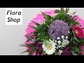 Floristik blumenstrau mit einer krepp papier manschette selber binden  deko ideen mit florashop