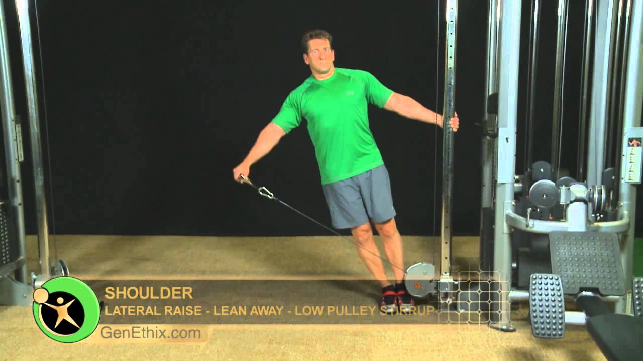 Shoulders / Lateral Raise Lean Away Low Pulley Stirrup YouTube