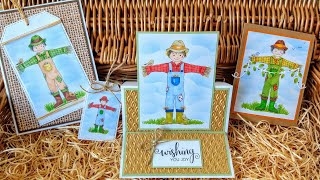 Colouring the Scarecrow Digi Image from Ruth Hamilton Design