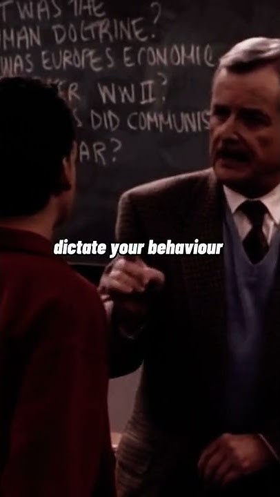 Don’t let anyone dictate the way you behave - YouTube
