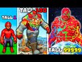 From shortest to tallest red hulk in gta 5