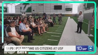 51 people sworn in as citizens at USF ceremony