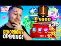 Otworzyłem 35 SKRZYNEK i wbiłem 5000 🏆 w Clash Royale ...  (mega OPENING!)