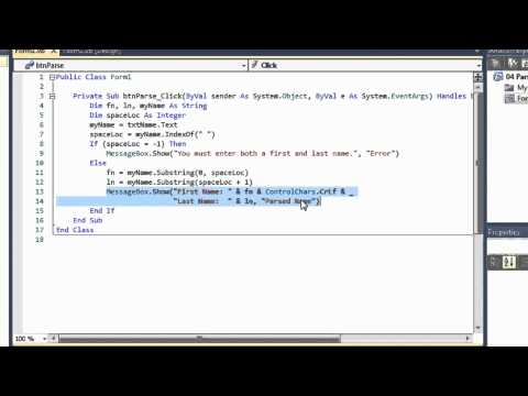 06B Parsing with IndexOf and Substring