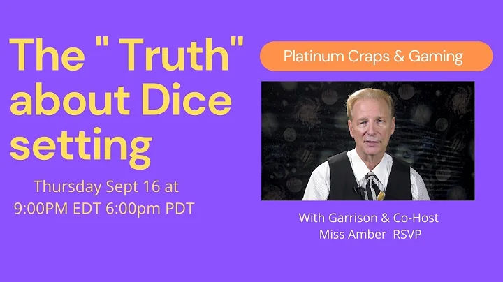The TRUTH about Dice setting. Learn the new "GOLDE...