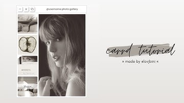 simple & interactive carrd tutorial — © taeygook