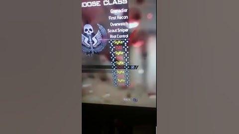 MW2 Colored classes cfg 2013