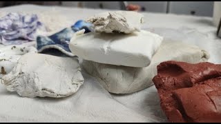 纸粘土和石塑粘土比较～paper clay VS  stone powder clay