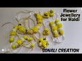 Flower jewellery meking at home/haldi jewellery 2020.