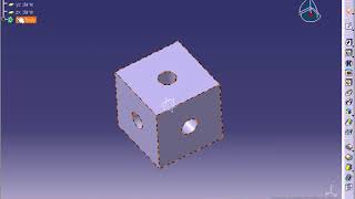 Catia V5 Tutorial 098   Create Boolean Bodies
