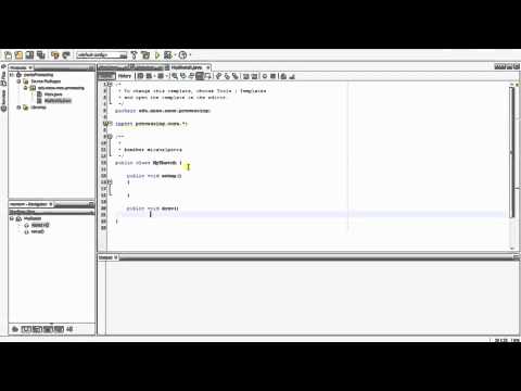 Using Processing 2 in NetBeans IDE