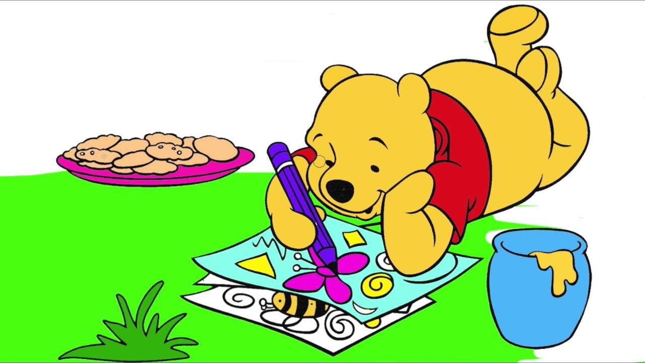 Winnie The Pooh Coloring Pages Disney Coloring Youtube
