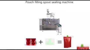 doypack & Pouch filling spout sealing machine for paste sauce