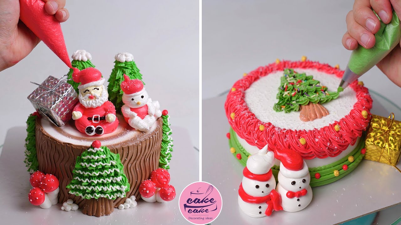 Top 100+ Amazing Merry Christmas Cake Decorating Ideas | Cake For Merry Christmas