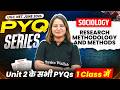 UGC NET Sociology Paper 2 | UGC NET Sociology UNIT 2 PYQ | UGC NET Sociology PYQ Marathon