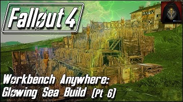 Fallout 4 | GLOWING SEA SETTLEMENT BUILD [Workbench Anywhere] #6 Tiered Farm & Pump House