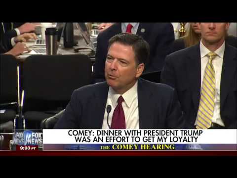 Comey: Trump collusion with Russia not one he can answer in open setting