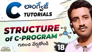 18 || Structure of C-Programming in Telugu || C-Language Telugu Tutorials || Computersadda.com