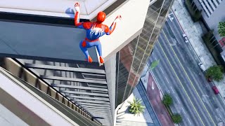 Gta 5 Spiderman Jumping Off Highest Buildings (Euphoria Physics/Ragdolls) #27