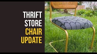 Thift Store Chair Update - New cushion new paint by Ifiok Obot 55 views 4 years ago 2 minutes, 34 seconds