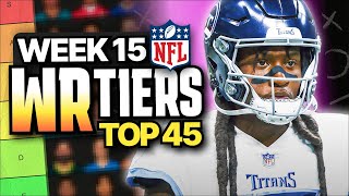 Week 15 Fantasy Football WR Rankings (Top 45)