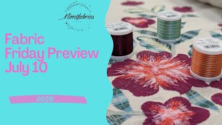 Fan Friday July 10 preview with Mimi - new colors of Lola Linen and Interlock Jersey