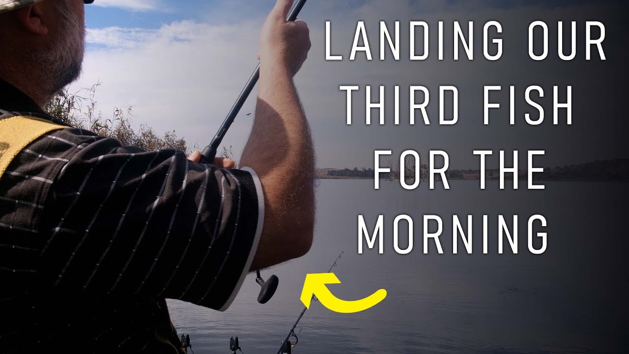 Landing our 3rd fish for the morning - YouTube
