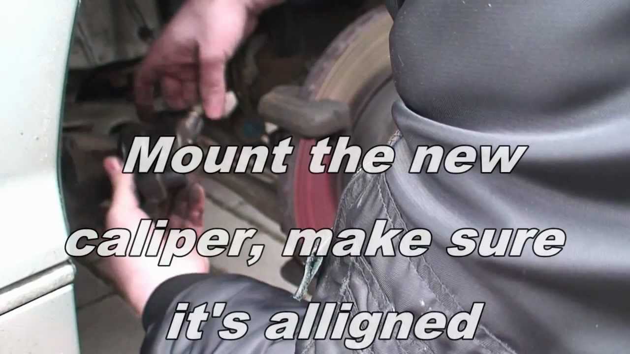 BMW E46 caliper installation and brake bleeding YouTube
