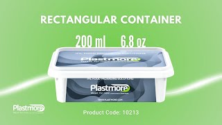 200 ml 6.8 oz Plastic Container IML Packaging - Solution for Food Manufacturers