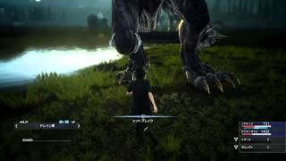 FF15体験版　ベヒーモス戦　ラムウ有り討伐＋ラムウ無し討伐の動画セット