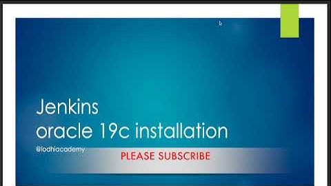 Jenkins Automation Script to Install Oracle 19c on Remote Node