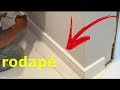 UM RODAPÉ DIFERENTE - COMO INSTALAR RODAPÉ DE POLIESTIRENO